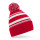 Striped Fan Beanie