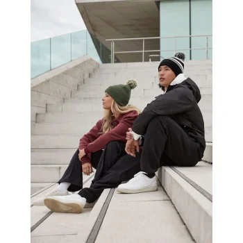 Striped Fan Beanie