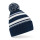 Striped Fan Beanie