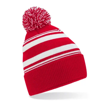 Striped Fan Beanie
