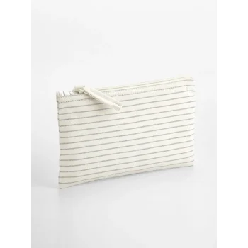 Beauty Case da Viaggio Personalizzato - Striped Organic Cotton Accessory Pouch