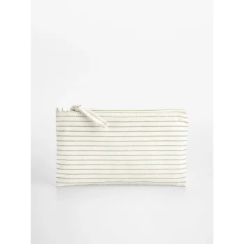 Beauty Case da Viaggio Personalizzato - Striped Organic Cotton Accessory Pouch