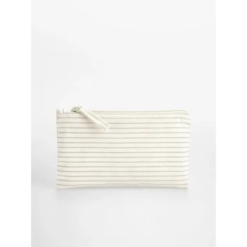 Beauty Case da Viaggio Personalizzato - Striped Organic Cotton Accessory Pouch