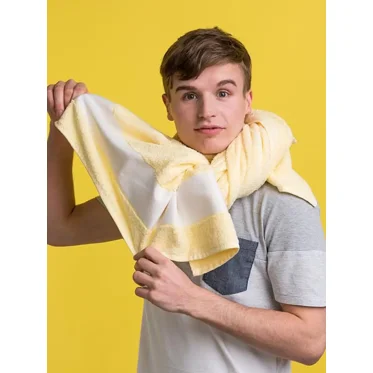 Telo personalizzabile Bear Dream in cotone con fascia poliestere sublimazione