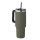 Bicchiere in acciaio inox riciclato doppio strato 1200 ml con coperchio e cannuccia