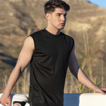 T-shirt tecnica personalizzabile 100% poliestere traspirante senza maniche