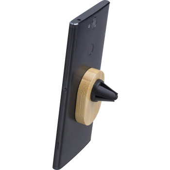 Supporto auto per smartphone in bambù Larry