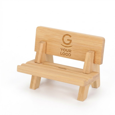 Supporto per dispositivi mobili personalizzabile in bambù con design modulare