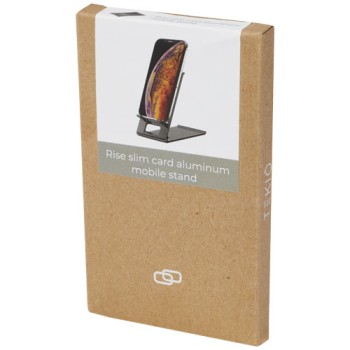 Gadget per smartphone personalizzato con logo - Supporto per telefono sottile in alluminio Rise