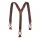 Suspenders personalizzabili Karlowsky con clip ottone e pelle