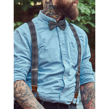 Abbigliamento da Lavoro Personalizzato con Logo - Suspenders Urban-Glencheck