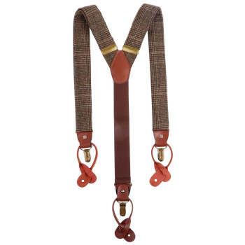 Abbigliamento da Lavoro Personalizzato con Logo - Suspenders Urban-Glencheck