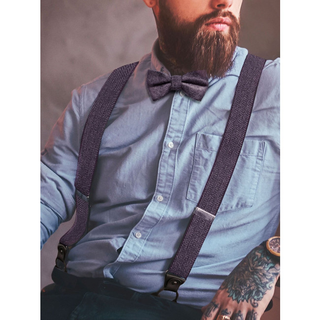 Abbigliamento da Lavoro Personalizzato con Logo - Suspenders Urban-Herringbone