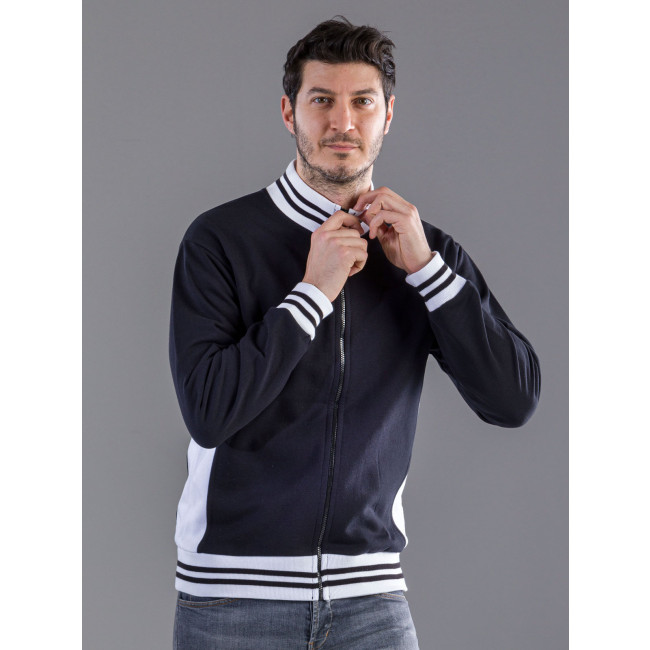 felpe uomo personalizzate - Sweat Full Zip Bicolor