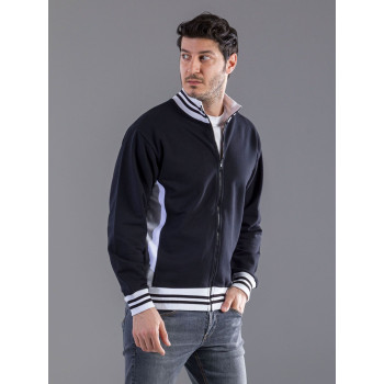 felpe uomo personalizzate - Sweat Full Zip Bicolor