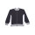 Felpa zip personalizzabile Colore Italiano bicolore con dettagli a contrasto