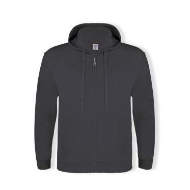 Felpa con cappuccio personalizzabile Keya con zip e due tasche