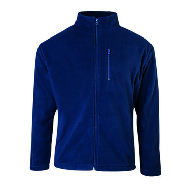 Felpa personalizzabile pile antipilling con collo lupetto e zip lunga