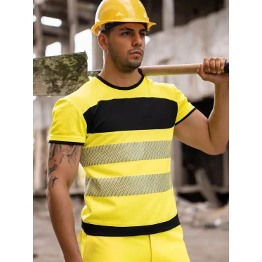 T-Shirt personalizzata Korntex maniche corte riflettente classe 2