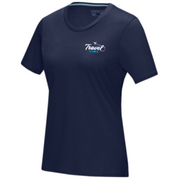 Maglietta t-shirt personalizzata con logo - T-shirt Azurite a manica corta da donna in tessuto organico certificato GOTS