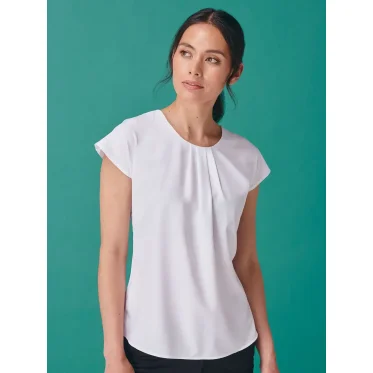 Blusa personalizzabile Henbury in poliestere con chiusura posteriore