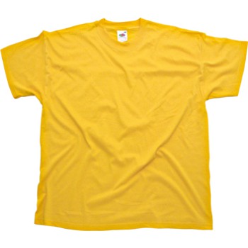 Maglietta t-shirt personalizzata con logo - T-shirt fruit girocollo in colore giallo, manica corta. Taglia XXL.