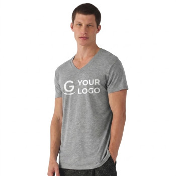 T-shirt personalizzabile B&C Collection scollo a V morbida