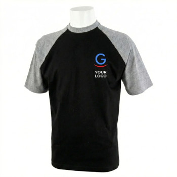 T-shirt personalizzabile bicolore con cuciture doppie