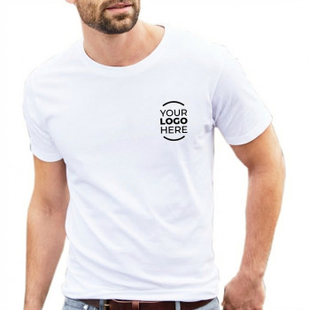 Gadget scontato personalizzato con logo - T-shirt personalizzabile cotone slim fit resistente