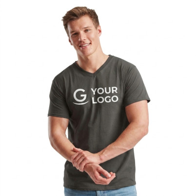 T-shirt personalizzabile Fruit of the Loom 100% cotone scollo a V