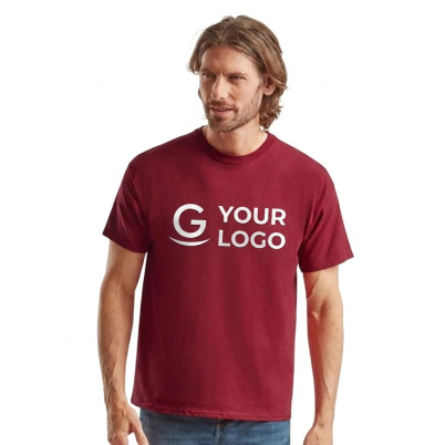T-shirt personalizzabile Fruit of the Loom in cotone Belcoro senza cuciture laterali