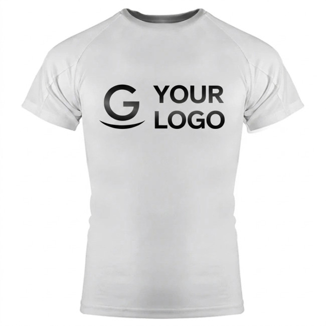 T-shirt personalizzabile in poliestere mesh extra traspirante con trattamento cool plus
