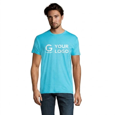 T-shirt personalizzabile uomo cotone elasticizzato con colletto a coste