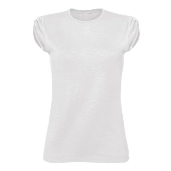 Maglietta t-shirt da donna personalizzata con logo  - T-shirt Slub Donna