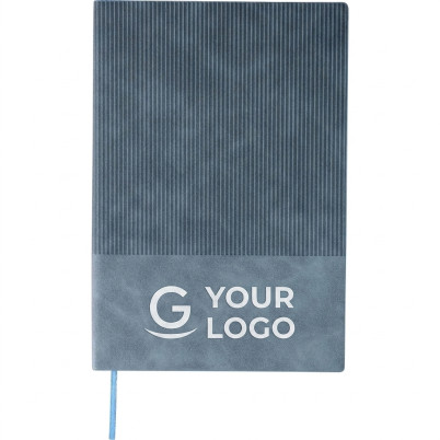 Taccuino A5 in PU riciclato con copertina effetto velluto