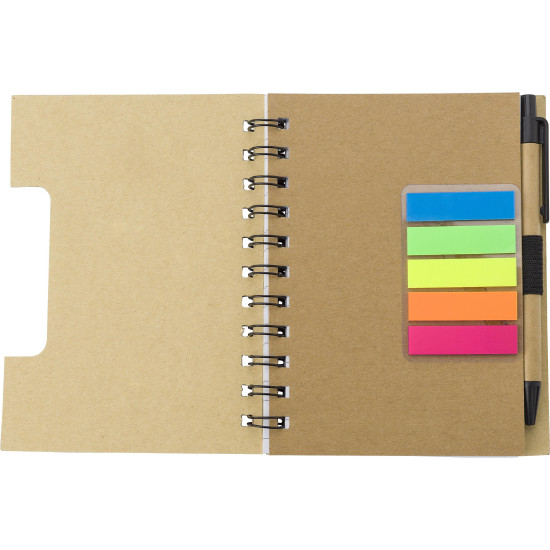 Taccuino effetto bamboo con penna a sfera Niall