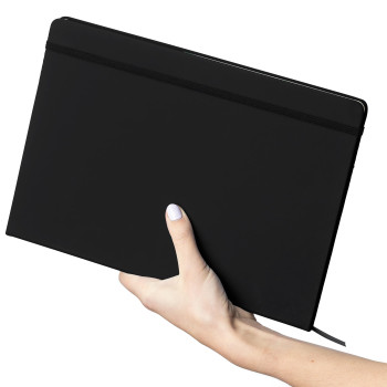 Taccuino formato +/- A4 certificato FSC® in PU riciclato Azure