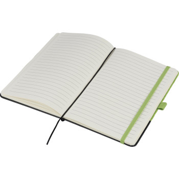 gadget ecologici con logo - Taccuino formato +/- A5 a righe in poliestere rPET Yuna