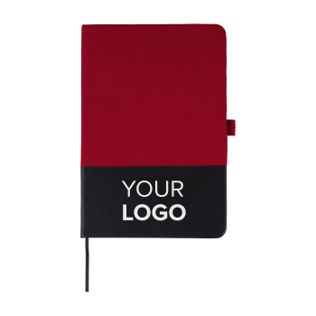Taccuini personalizzati con logo - Taccuino formato +/- A5 a righe in poliestere rPET Yuna