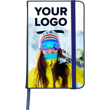 Taccuini personalizzati con logo - Taccuino formato +/- A5 a righe in PU Eva