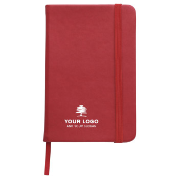 Taccuini personalizzati con logo - Taccuino formato +/- A5 a righe in PU Eva