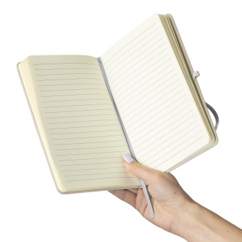 Taccuino formato +/- A5 certificato FSC® in PU riciclato Bloom