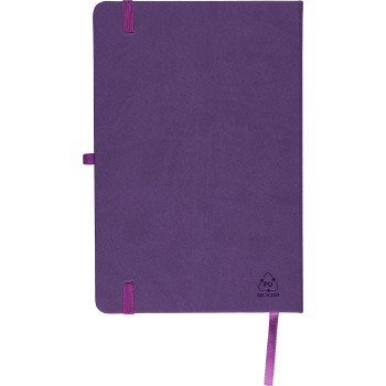 Taccuino formato +/- A5 certificato FSC® in PU riciclato Bloom