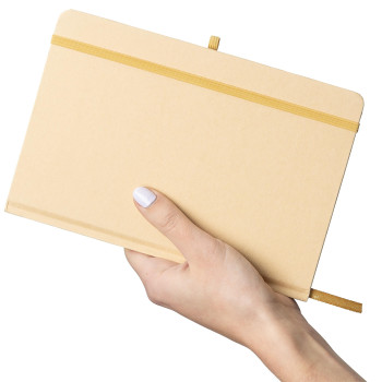 Taccuini personalizzati con logo - Taccuino formato +/- A5 in carta kraft Haze