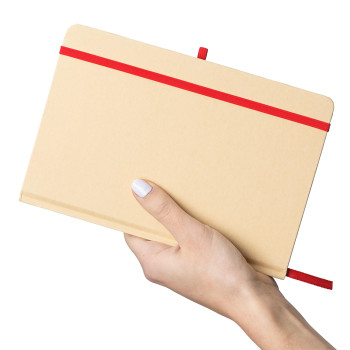 Taccuini personalizzati con logo - Taccuino formato +/- A5 in carta kraft Haze
