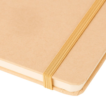 Taccuini personalizzati con logo - Taccuino formato +/- A5 in carta kraft Haze