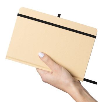 Taccuini personalizzati con logo - Taccuino formato +/- A5 in carta kraft Haze
