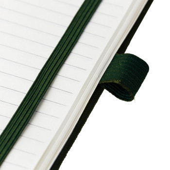 gadget ecologici con logo - Taccuino formato +/- A5 in poliestere 600 D rPET Elena