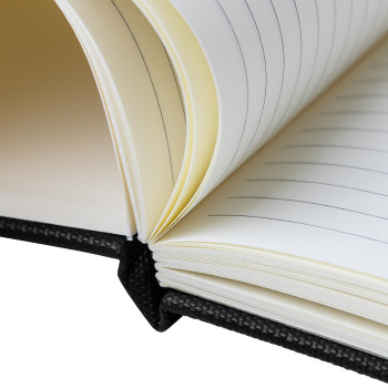 gadget ecologici con logo - Taccuino formato +/- A5 in poliestere 600 D rPET Elena