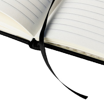 gadget ecologici con logo - Taccuino formato +/- A5 in poliestere 600 D rPET Elena